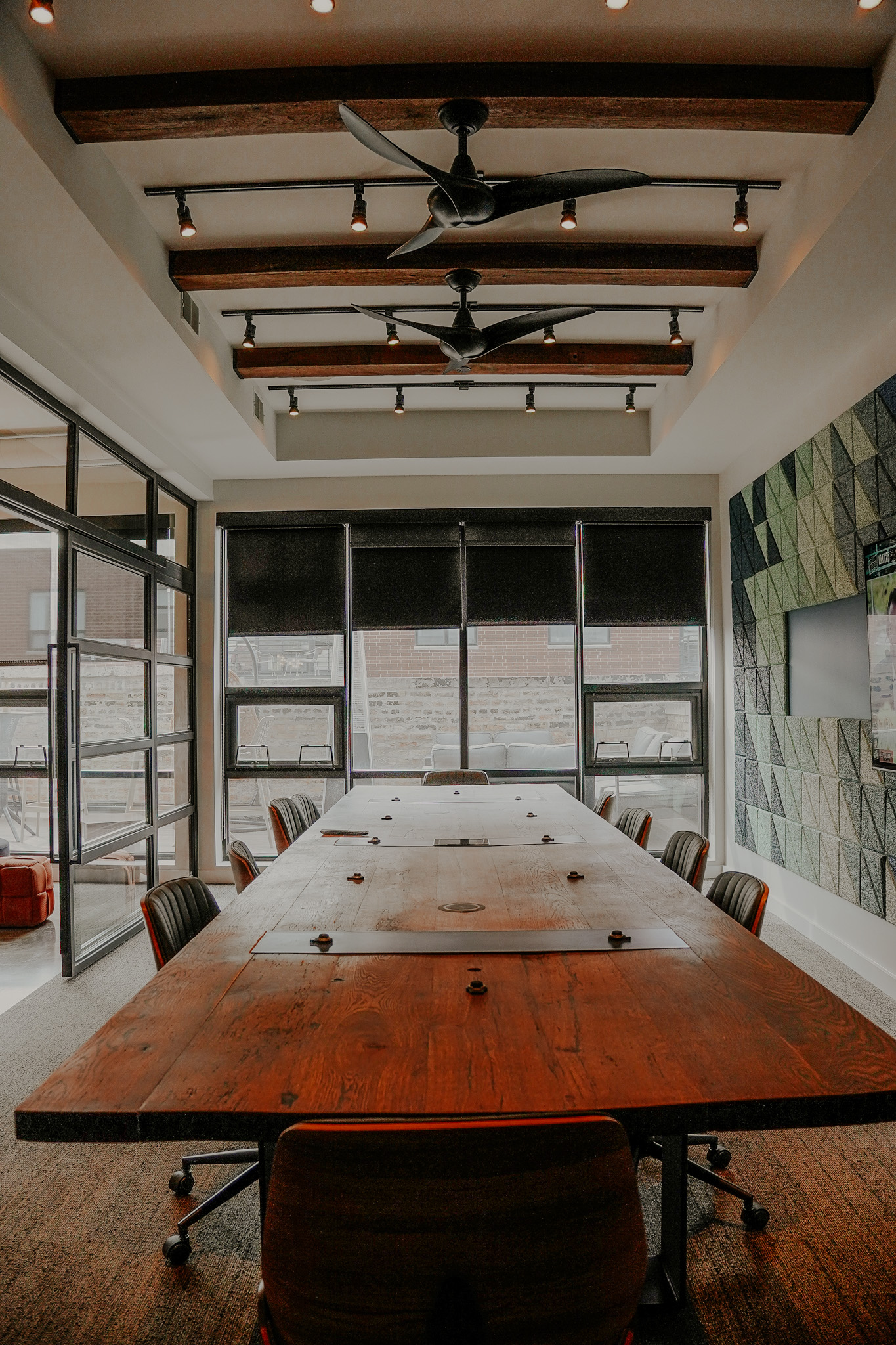 The boardroom at the Wicker Park clubhouse in Chicago